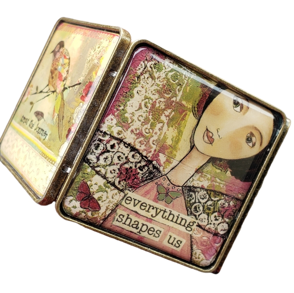 Kelly R. Roberts Bracelet 'Embrace Change' Large Tile Stretch Inspirations